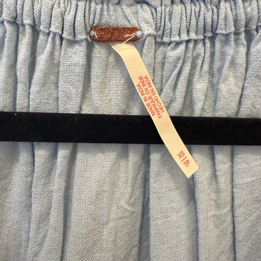 Free People Light Blue Skirt